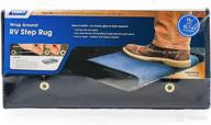 🔷 camco 42905 premium rv step rug - blue (100% polyester, 17.5" x 18") логотип