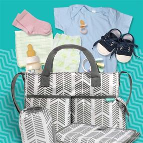img 2 attached to 👜 Multi-Functional Diaper Bag/Tote with Breast Pump Compartment - Convenient Stroller Organizer - Adjustable Strap - Eight Spacious Pockets