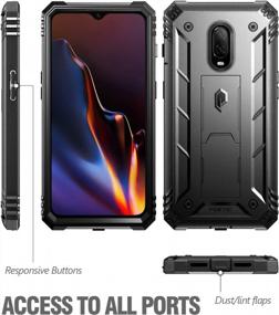 img 3 attached to OnePlus 6T Rugged Case By Poetic: Revolution 360° Protection & Built-In Screen Protector