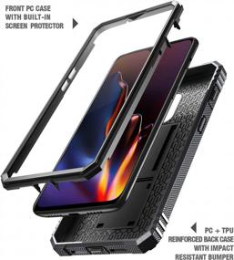 img 2 attached to OnePlus 6T Rugged Case By Poetic: Revolution 360° Protection & Built-In Screen Protector