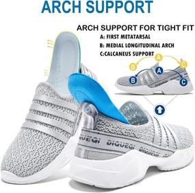 img 3 attached to CGELETS Walking Support Sneakers Lightweight Women's Shoes : Athletic