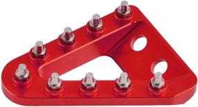 img 1 attached to 🔴 NICECNC Red Rear Brake Pedal Step Plate Tip for GasGas EX/EC/MC125-300 EX F/EC F/MC F 250-450 2021-2022 - Enhanced Fitment and Compatibility