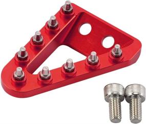 img 4 attached to 🔴 NICECNC Red Rear Brake Pedal Step Plate Tip for GasGas EX/EC/MC125-300 EX F/EC F/MC F 250-450 2021-2022 - Enhanced Fitment and Compatibility