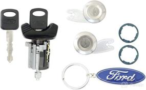 img 3 attached to 🔑 Ford Ignition & Door Lock Cylinders with Keys for 1992-1995 F150, F250 Pick Up