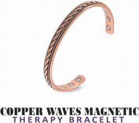 img 1 attached to Copper Bracelet With High-Power Magnetic Waves For Effective Magnetic Therapy