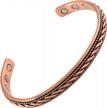 copper bracelet with high-power magnetic waves for effective magnetic therapy logo