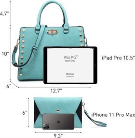 img 1 attached to Designer Handbags Satchel Shoulder Matching Women's Handbags & Wallets ~ Totes