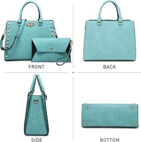 img 2 attached to Designer Handbags Satchel Shoulder Matching Women's Handbags & Wallets ~ Totes