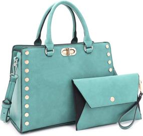img 4 attached to Designer Handbags Satchel Shoulder Matching Women's Handbags & Wallets ~ Totes