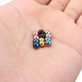 img 3 attached to Ruifan 12PCS Mix Color Replacement Balls Body Jewelry Piercing Barbell Parts 16G 14G