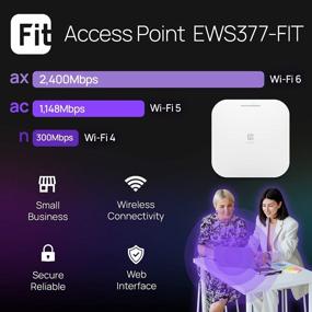 img 2 attached to EnGenius EWS377-FIT WiFi 6 AX3600 4X4 Multi-Gigabit Access Point With 2.5Gbps Port, OFDMA, MU-MIMO, PoE+, WPA3, 1GB RAM, License-Free Cloud Or On-Premise Management Tools (Power Adapter Not Included)