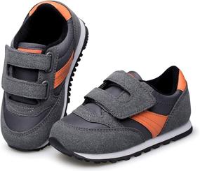 img 4 attached to RIBONGZ Athletic Walking Girls' Shoes - Toddler Sneakers for Active Lifestyle