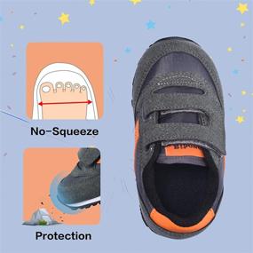 img 1 attached to RIBONGZ Athletic Walking Girls' Shoes - Toddler Sneakers for Active Lifestyle