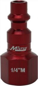 img 3 attached to Milton 728MC-20 ColorFit Plugs M-Style Red 1/4" NPT Female Box Of 20