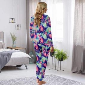 img 1 attached to Comfortable And Stylish: Arolina Women'S Long Sleeve Top And Pants Two-Piece Pajama Set With Pockets