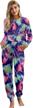 comfortable and stylish: arolina women's long sleeve top and pants two-piece pajama set with pockets logo