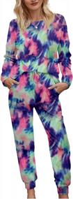 img 3 attached to Comfortable And Stylish: Arolina Women'S Long Sleeve Top And Pants Two-Piece Pajama Set With Pockets