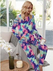 img 2 attached to Comfortable And Stylish: Arolina Women'S Long Sleeve Top And Pants Two-Piece Pajama Set With Pockets