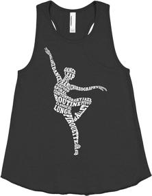 img 3 attached to 🩰 Threadrock Girls Ballerina Typography Racerback Girls' Clothing: Tops, Tees, and Blouses for Effortlessly Stylish Girls