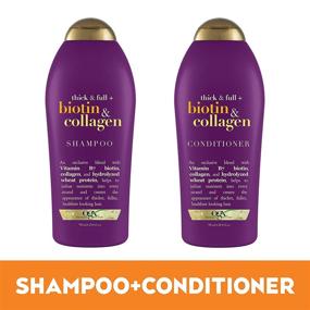 img 2 attached to 💆 Biotin Collagen OGX Shampoo Conditioner Hair Care