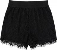 high waisted crochet lace shorts for women - sexy elastic inseam ideal for summer beach wear logo