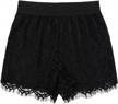 high waisted crochet lace shorts for women - sexy elastic inseam ideal for summer beach wear logo