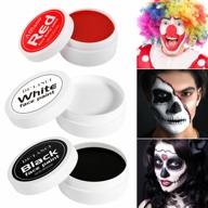 transform into a spooky halloween clown with afflano's zombie makeup set - perfect for joker or vampire cosplay! logo