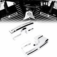 chrome head bolt covers for harley dyna, softail, and twin cam models 1999-2017 - upgrade your motorcycle's appearance! logo