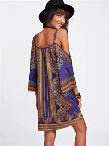 img 3 attached to Stunning Tribal Geometric Multicolor Dress by Milumia - Perfect for Women's Clothing