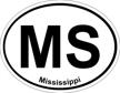 oval mississippi state bumper sticker logo