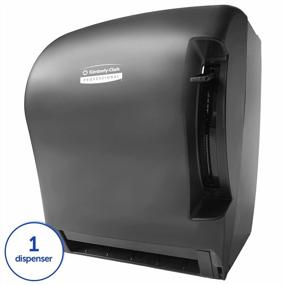 img 3 attached to Kimberly-Clark Professional Levermatic Roll Paper Towel Dispenser 09765 Smoke Black Manual