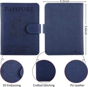 img 3 attached to KGX Travel Passport Vaccine Holder Travel Accessories : Passport Covers