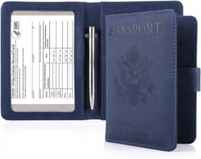 img 4 attached to KGX Паспорт Вакцина Держатель Аксессуары для путешествий: Обложки для паспорта