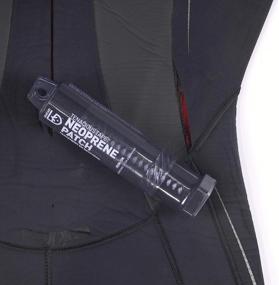 img 2 attached to 🔧 GEAR AID Wetsuit Repair Kit: Neoprene Patch for Seam and Tear Fixes, 6” x 10”, Black