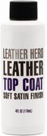 🛡️ revitalize and protect your leather with leather hero satin top coat & color restorer 4oz логотип