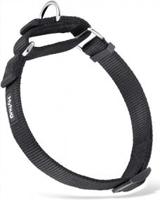 img 4 attached to Large Breed Martingale Collar For Dogs - Heavy Duty Anti-Escape Design Ideal For Walking, Training, And Everyday Use In Black (Large Size)
