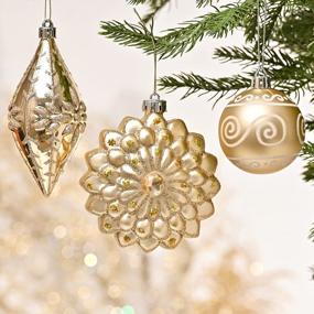 img 1 attached to Elevate Your Holiday Décor With Valery Madelyn'S 50Ct White And Gold Shatterproof Christmas Balls - A Must-Have For Your Xmas Tree!