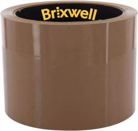 img 1 attached to Brixwell Commercial Grade Tan Packing Tape 3 Inch X 55 Yard Made In The USA