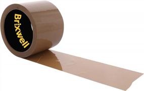 img 2 attached to Brixwell Commercial Grade Tan Packing Tape 3 Inch X 55 Yard Made In The USA