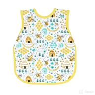 🐝 bapronbaby busy bees bapron: soft, stain resistant bib for 6m-5yr. machine washable and waterproof. (sz preschool 3-5yrs) logo