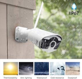 img 3 attached to JOOAN 3MP WiFi Wireless Bullet Security Camera System With Audio Extension For Kit