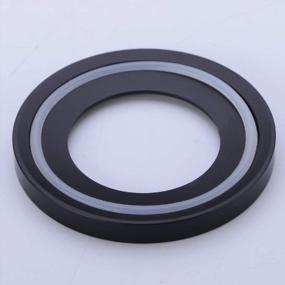 img 1 attached to Stylish And Durable Matte Black Mounting Ring For Bathroom Vessel Sink - BESTILL Solid Brass