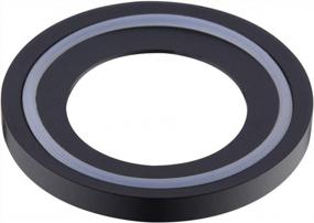 img 4 attached to Stylish And Durable Matte Black Mounting Ring For Bathroom Vessel Sink - BESTILL Solid Brass