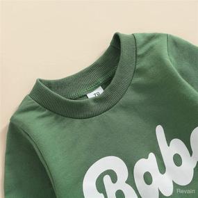 img 1 attached to 👶 Stay Stylish & Cozy: Infant Toddler Baby Girl Boys Pullover Top with Letter Babe Print - Long Sleeve Sweatshirt for Fall/Winter