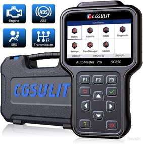 img 4 attached to 🚗 CGSULIT OBD2 Scanner SC850 - ABS SRS/Airbag Transmission Diagnostic Scan Tool for Car Check Engine Light, Full OBDII Code Reader with AutoVIN Live Data & Lifetime Free Updates