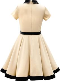 img 3 attached to 👗 BlackButterfly Vintage Clarity Champagne Girls' Clothing Dresses