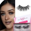 handmade 3d mink eyelashes - 25mm dramatic swinginghair fluffy lashes for cosplay and more (1 pair) logo