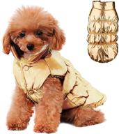 🐶 warm winter dog coat with fleece lining - small dog puppy jacket, windproof & cozy pet clothes for chihuahua, teddy & poodles in cold weather логотип