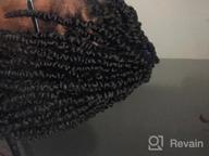 img 1 attached to 4 Packs Pre-Twisted Passion Twists Synthetic Crochet Braids 18 Inch Black Pre-Looped Spring Bomb Crochet Hair Extensions Fiber Fluffy Curly Twist Braiding Hair (1B#, 18 Inch (Pack Of 4)) review by Brandon Garrett