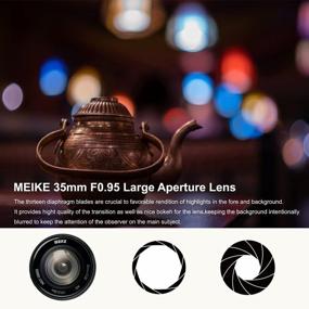 img 1 attached to Meike 35Mm F0.95 Large Aperture Manual Focus Lens Compatible With Nikon Z Mount Cameras Z50, Z5, Z6, Z7 Under APS-C Mode